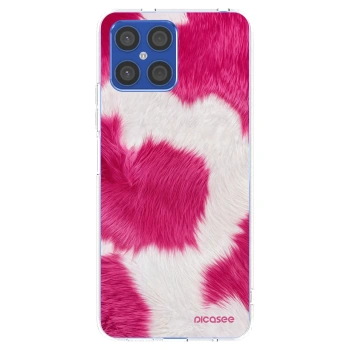 Picasee διαφανής θήκη σιλικόνης Honor X8 4G - Pink Moo