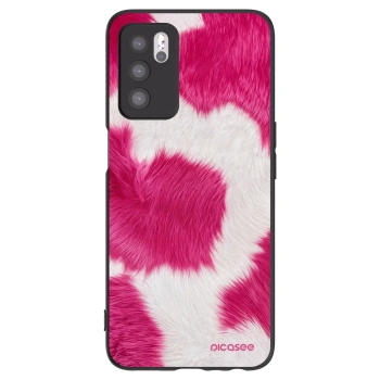 Picasee Μαύρη θήκη σιλικόνης για OPPO A16s - Pink Moo