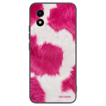 Picasee Μαύρη θήκη σιλικόνης για Vivo Y01 - Pink Moo