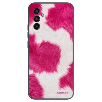 Picasee Μαύρη θήκη σιλικόνης για Samsung Galaxy M13 M135F - Pink Moo
