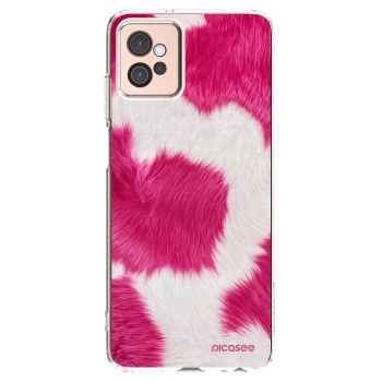 Picasee διαφανής θήκη σιλικόνης Motorola Moto G32 - Pink Moo
