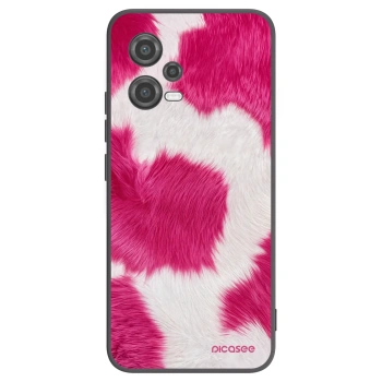 Picasee Μαύρη θήκη σιλικόνης για Xiaomi Poco X5 - Pink Moo