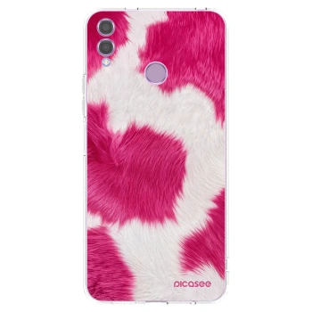 Picasee διαφανής θήκη σιλικόνης Honor 8X - Pink Moo