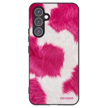 Picasee Μαύρη θήκη σιλικόνης για Samsung Galaxy A54 5G A546B - Pink Moo