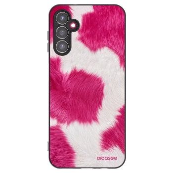 Picasee Μαύρη θήκη σιλικόνης για Samsung Galaxy A14 4G A145R - Pink Moo