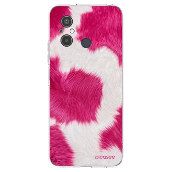 Picasee διαφανής θήκη σιλικόνης Xiaomi Redmi 12C - Pink Moo