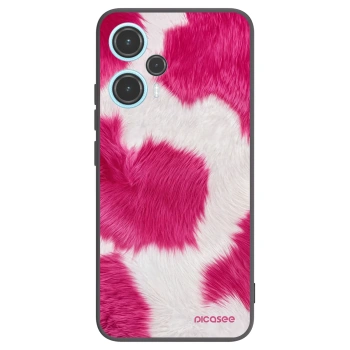Picasee Μαύρη θήκη σιλικόνης για Xiaomi Poco F5 - Pink Moo
