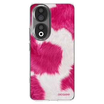 Picasee διαφανής θήκη σιλικόνης Honor 90 5G - Pink Moo