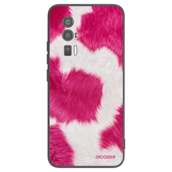 Picasee Μαύρη θήκη σιλικόνης για Xiaomi Poco F5 Pro 5G - Pink Moo