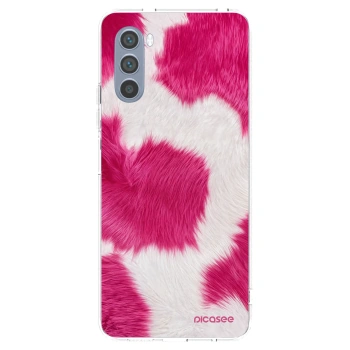 Picasee διαφανής θήκη σιλικόνης Motorola Moto G62 - Pink Moo