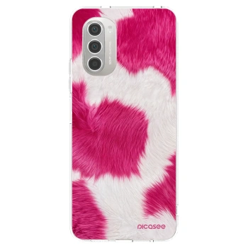 Picasee διαφανής θήκη σιλικόνης Motorola Moto G51 - Pink Moo
