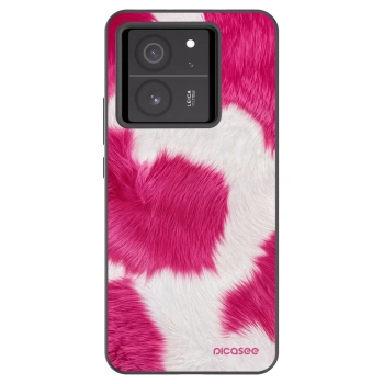 Picasee Μαύρη θήκη σιλικόνης για Xiaomi 13T - Pink Moo