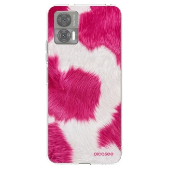 Picasee διαφανής θήκη σιλικόνης Motorola Edge 30 Neo - Pink Moo