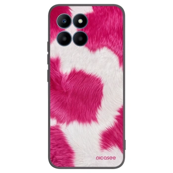 Picasee Μαύρη θήκη σιλικόνης για Honor 70 Lite - Pink Moo