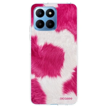 Picasee διαφανής θήκη σιλικόνης Honor 70 Lite - Pink Moo