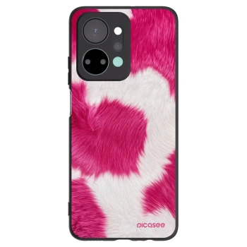 Picasee Μαύρη θήκη σιλικόνης για Honor X7a - Pink Moo