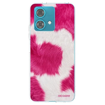 Picasee διαφανής θήκη σιλικόνης Motorola Edge 40 Neo - Pink Moo