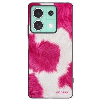 Picasee Μαύρη θήκη σιλικόνης για Xiaomi Redmi Note 13 5G - Pink Moo