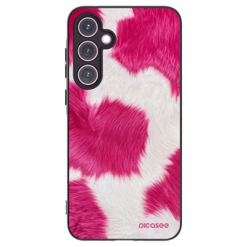 Picasee Μαύρη θήκη σιλικόνης για Samsung Galaxy A35 5G A356B - Pink Moo