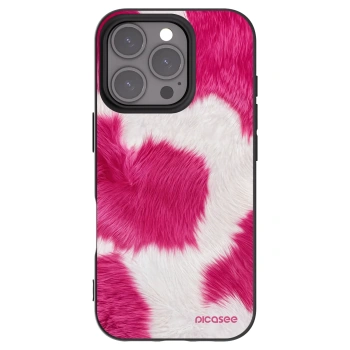 Picasee Μαύρη θήκη σιλικόνης για Apple iPhone 16 Pro - Pink Moo