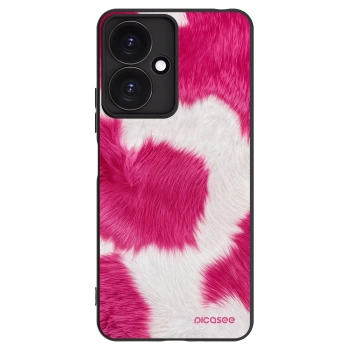Picasee Μαύρη θήκη σιλικόνης για Xiaomi Redmi 13C 5G - Pink Moo