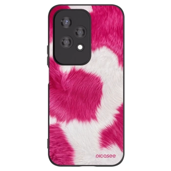 Picasee Μαύρη θήκη σιλικόνης για Honor 200 Lite - Pink Moo