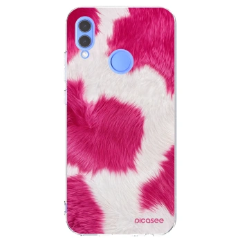 Picasee διαφανής θήκη σιλικόνης Honor 10 Lite - Pink Moo