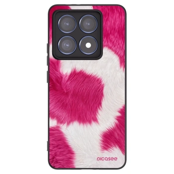 Picasee Μαύρη θήκη σιλικόνης για Xiaomi 14T Pro - Pink Moo