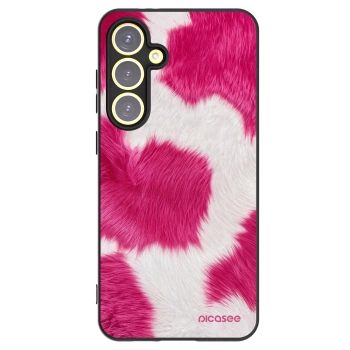 Picasee Μαύρη θήκη σιλικόνης για Samsung Galaxy S24 FE S721B - Pink Moo