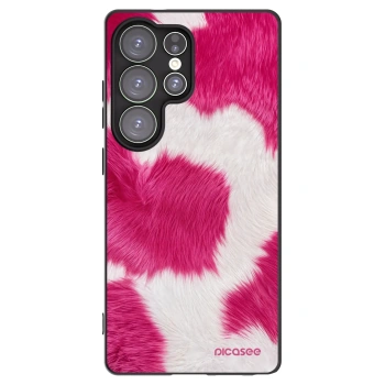 Picasee Μαύρη θήκη σιλικόνης για Samsung Galaxy S25 Ultra 5G - Pink Moo