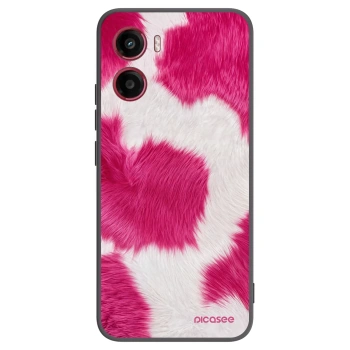 Picasee Μαύρη θήκη σιλικόνης για Motorola Moto G05 - Pink Moo