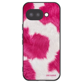 Picasee Μαύρη θήκη σιλικόνης για Google Pixel 9a - Pink Moo