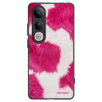 Picasee Μαύρη θήκη σιλικόνης για Vivo V50 Lite 5G - Pink Moo