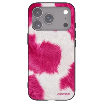 Picasee Μαύρη θήκη σιλικόνης για Apple iPhone 17 Pro - Pink Moo