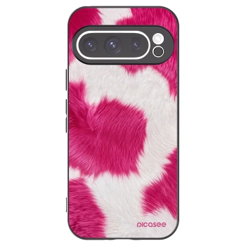 Picasee Μαύρη θήκη σιλικόνης για Google Pixel 9 Pro XL - Pink Moo