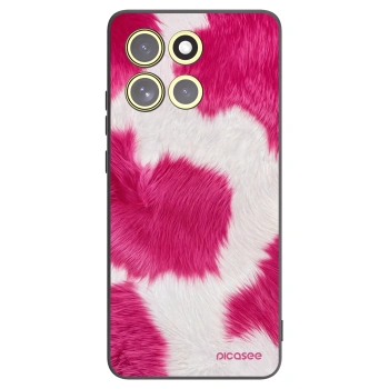 Picasee Μαύρη θήκη σιλικόνης για Motorola Moto G86 5G - Pink Moo