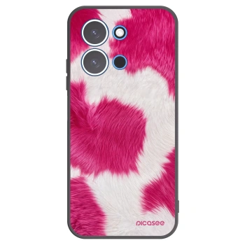 Picasee Μαύρη θήκη σιλικόνης για Xiaomi Redmi 15C 4G - Pink Moo