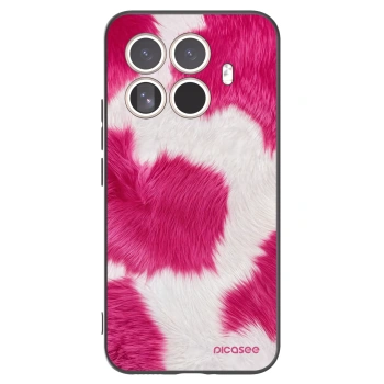 Picasee Μαύρη θήκη σιλικόνης για Xiaomi 15T Pro - Pink Moo