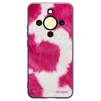 Picasee Μαύρη θήκη σιλικόνης για Honor Magic8 Lite 5G - Pink Moo