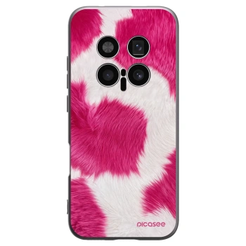 Picasee Μαύρη θήκη σιλικόνης για Honor Magic8 Pro 5G - Pink Moo