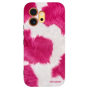 Picasee Μαύρη θήκη σιλικόνης για Honor 600 - Pink Moo