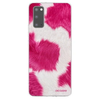 Picasee διαφανής θήκη σιλικόνης Samsung Galaxy S20 G980F - Pink Moo