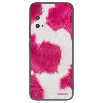 Picasee Μαύρη θήκη σιλικόνης για Samsung Galaxy S20 G980F - Pink Moo