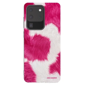 Picasee διαφανής θήκη σιλικόνης Samsung Galaxy S20 Ultra 5G G988F - Pink Moo