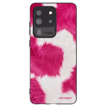 Picasee Μαύρη θήκη σιλικόνης για Samsung Galaxy S20 Ultra 5G G988F - Pink Moo
