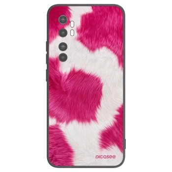 Picasee Μαύρη θήκη σιλικόνης για Xiaomi Mi Note 10 Lite - Pink Moo
