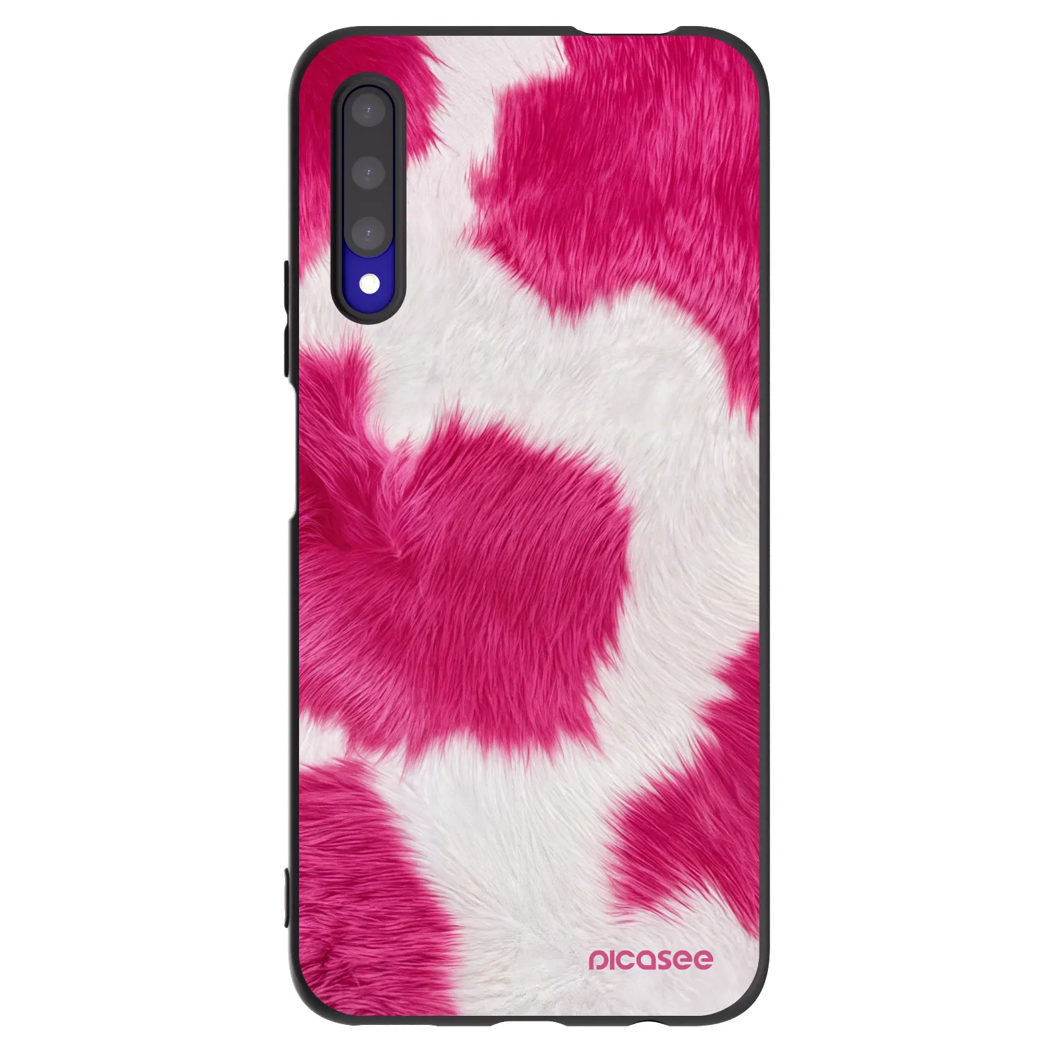 Picasee Μαύρη θήκη σιλικόνης για Honor 9X Pro - Pink Moo