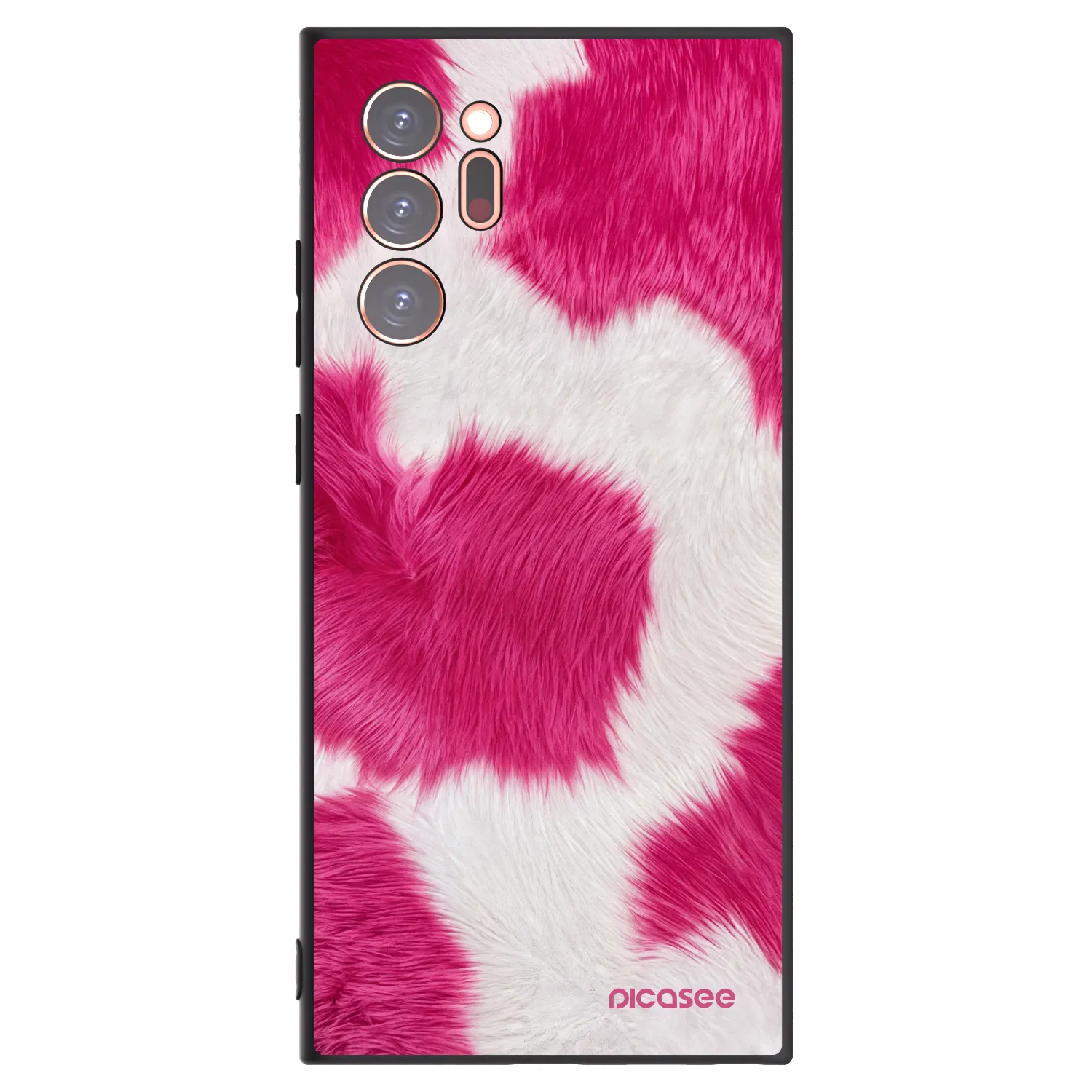 Picasee Μαύρη θήκη σιλικόνης για Samsung Galaxy Note 20 Ultra - Pink Moo