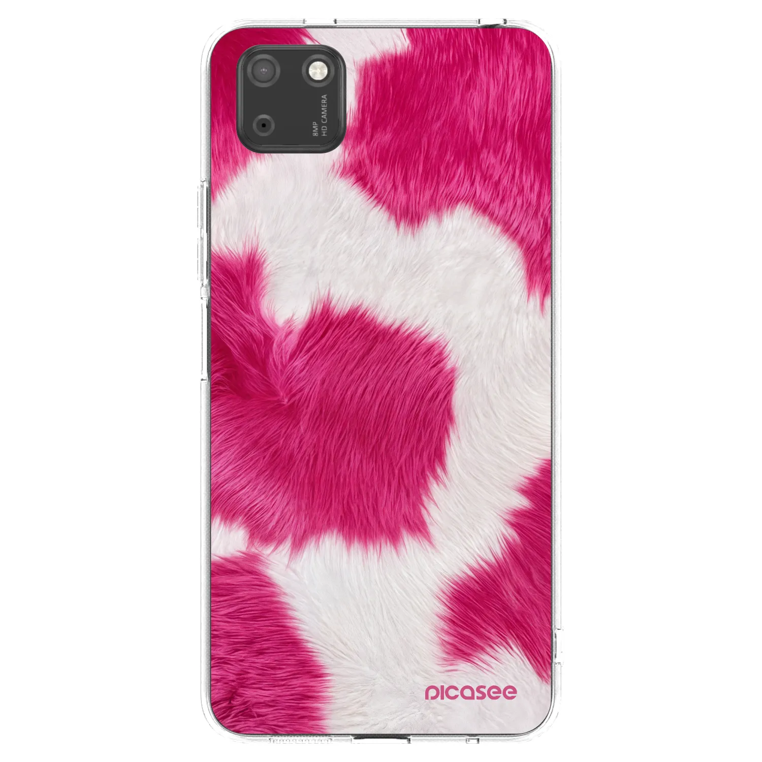 Picasee διαφανής θήκη σιλικόνης Huawei Y5P - Pink Moo