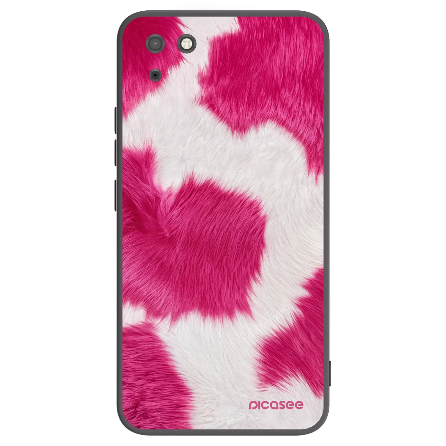 Picasee Μαύρη θήκη σιλικόνης για Huawei Y5P - Pink Moo